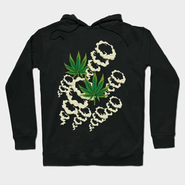 Weed 420 Hoodie by LadiesGoldenSpiral